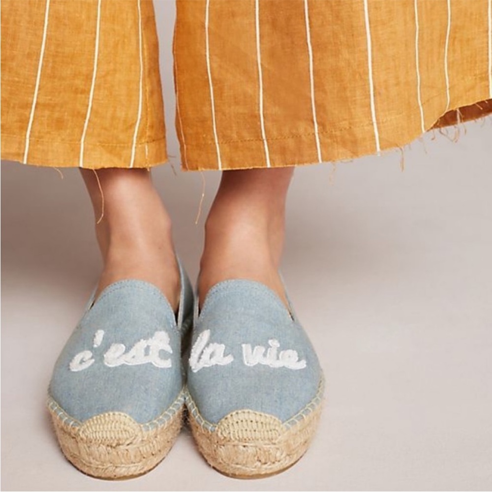 Soludos Anthropologie C’est La  Vie Espadrilles Slip